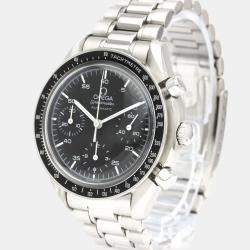 Omega Black Stainless Steel Speedmaster 3510.50 Automatic Men's Wristwatch 39 mm