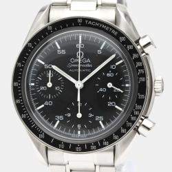 Omega Black Stainless Steel Speedmaster 3510.50 Automatic Men's Wristwatch 39 mm