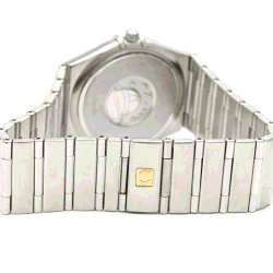 Pre Owned Omega Silver Stainless Steel Constellation 1512.30 Quartz Men's Wristwatch 33 mm