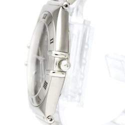 Pre Owned Omega Grey Stainless Steel Constellation 1512.40 Quartz Men's Wristwatch 33 mm