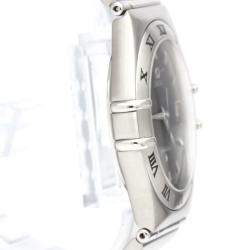 Pre Owned Omega Grey Stainless Steel Constellation 1512.40 Quartz Men's Wristwatch 33 mm