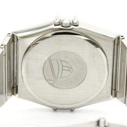 Omega Silver Stainless Steel Constellation 396.1070 Quartz Men's Wristwatch 33 mm