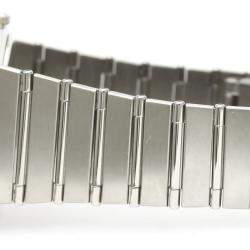 Pre Owned Omega Champagne 18K Yellow Gold And Stainless Steel Constellation 396.1070 Automatic Men's Wristwatch 33 mm