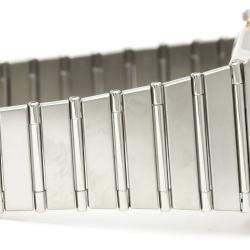 Pre Owned Omega Champagne 18K Yellow Gold And Stainless Steel Constellation 396.1070 Automatic Men's Wristwatch 33 mm