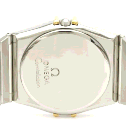 Pre Owned Omega Gold Stainless Steel Constellation 396.1070 Quartz Men's Wristwatch 33 mm
