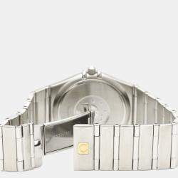 Pre Owned Omega Silver Stainless Steel Constellation 1512.30 Quartz Men's Wristwatch 33 mm