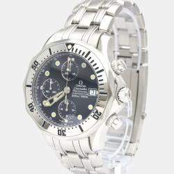 Omega Blue Stainless Steel Seamaster Professional 2598.80 Automatic Men's Wristwatch 42 mm