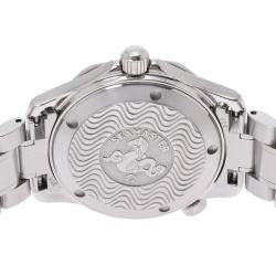 Pre Owned Omega Black Stainless Steel Seamaster Professional 2262.50 Quartz Men's Wristwatch 36 mm