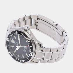 Pre Owned Omega Black Stainless Steel Seamaster Professional 2262.50 Quartz Men's Wristwatch 36 mm