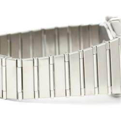 Pre Owned Omega Black Stainless Steel Constellation 396.1080 Quartz Men's Wristwatch 33 mm