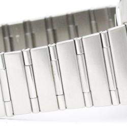 Pre Owned Omega Grey Stainless Steel Constellation 1502.40 Automatic Men's Wristwatch 35 mm