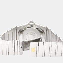 Pre Owned Omega Grey Stainless Steel Constellation 1502.40 Automatic Men's Wristwatch 35 mm