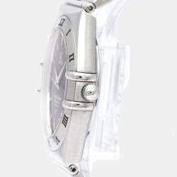 Pre Owned Omega Grey Stainless Steel Constellation 1502.40 Automatic Men's Wristwatch 35 mm