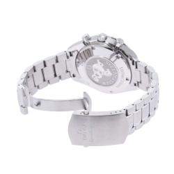 Pre Owned Omega Grey Stainless Steel Speedmaster Date 323.30.40.40.06.001 Automatic Men's Wristwatch 40 mm