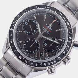Pre Owned Omega Grey Stainless Steel Speedmaster Date 323.30.40.40.06.001 Automatic Men's Wristwatch 40 mm