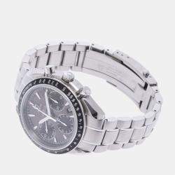 Pre Owned Omega Grey Stainless Steel Speedmaster Date 323.30.40.40.06.001 Automatic Men's Wristwatch 40 mm