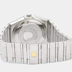 Pre Owned Omega Grey Stainless Steel Constellation 1502.40 Automatic Men's Wristwatch 35 mm
