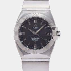 Omega Black Stainless Steel Constellation 1531.51 Men's Wristwatch 37 mm