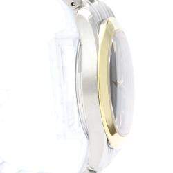 Pre Owned Omega Black 18K Yellow Gold And Stainless Steel Seamaster 120M Men's Wristwatch 36 mm