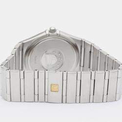 Pre Owned Omega Silver Stainless Steel Constellation 1512.30 Quartz Men's Wristwatch 33 mm