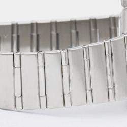 Pre Owned Omega Silver Stainless Steel Constellation 1512.30 Quartz Men's Wristwatch 33 mm