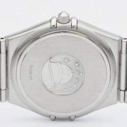 Pre Owned Omega Silver Stainless Steel Constellation 1512.30 Quartz Men's Wristwatch 33 mm