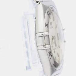 Pre Owned Omega Silver Stainless Steel Constellation 1512.30 Quartz Men's Wristwatch 33 mm