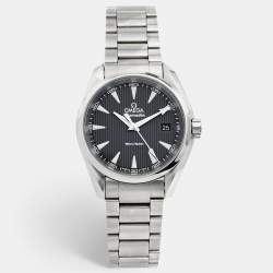 Omega Grey Stainless Steel Seamaster Aqua Terra 231.10.39.60.06.001 Men's Wristwatch 38.5 mm 