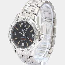 Omega Black Stainless Steel Seamaster 2514.50 Men's Wristwatch 36 mm