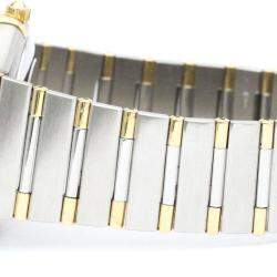 Pre Owned Omega Silver 18K Yellow Gold And Stainless Steel Constellation 1302.30 Men's Wristwatch 36 mm