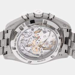 Omega Silver 18k White Gold Speedmaster 310.60.42.50.02.001 Manual Winding Men's Wristwatch 42 mm