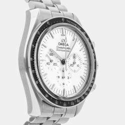 Omega Silver 18k White Gold Speedmaster 310.60.42.50.02.001 Manual Winding Men's Wristwatch 42 mm