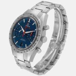 Omega Blue Stainless Steel Speedmaster 331.10.42.51.03.001 Automatic Men's Wristwatch 41.5 mm