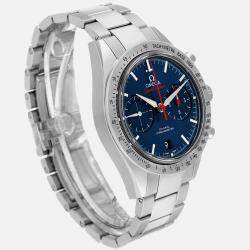 Omega Blue Stainless Steel Speedmaster 331.10.42.51.03.001 Automatic Men's Wristwatch 41.5 mm