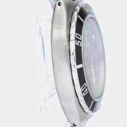 Omega Black Stainless Steel Seamaster Professional 396.1052 Quartz Men's Wristwatch 36 mm