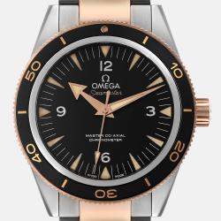 Omega Black Stainless Steel Seamaster 233.20.41.21.01.001 Automatic Men's Wristwatch 41 mm