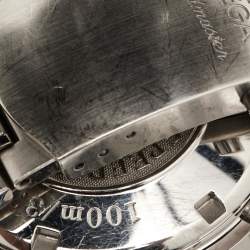 Omega Black Stainless Steel Speedmaster Date/Day-Date Chronograph 3220.50.00 Men's Wristwatch 40 mm