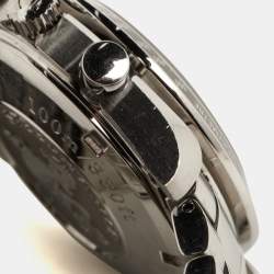 Omega Black Stainless Steel Speedmaster Date/Day-Date Chronograph 3220.50.00 Men's Wristwatch 40 mm