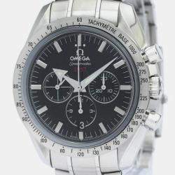 Omega Black Stainless Steel Speedmaster 321.10.42.50.01.001 Automatic Men's Wristwatch 42 mm