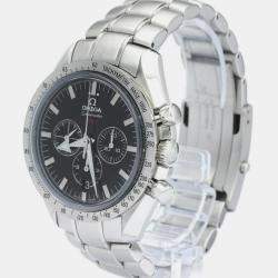 Omega Black Stainless Steel Speedmaster 321.10.42.50.01.001 Automatic Men's Wristwatch 42 mm