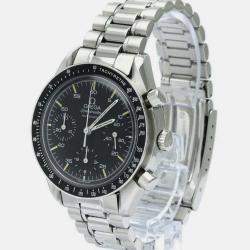 Omega Black Stainless Steel Speedmaster 3510.50 Automatic Men's Wristwatch 39 mm