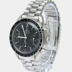 Omega Black Stainless Steel Speedmaster 3510.50 Automatic Men's Wristwatch 39 mm