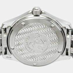 Omega Silver Stainless Steel Seamaster 2511.31 Quartz Men's Wristwatch 36 mm