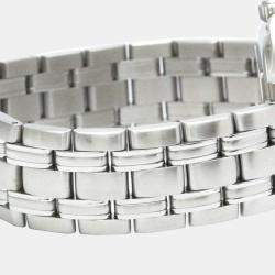Omega Silver Stainless Steel Seamaster 2511.31 Quartz Men's Wristwatch 36 mm