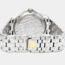 Omega Silver Stainless Steel Seamaster 2511.31 Quartz Men's Wristwatch 36 mm