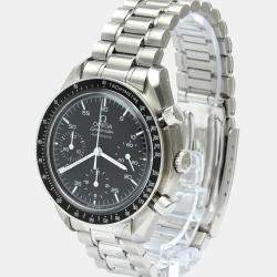 Omega Black Stainless Steel Speedmaster 3510.50 Automatic Men's Wristwatch 39 mm
