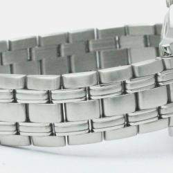Omega Silver Stainless Steel Seamaster 2511.31 Quartz Men's Wristwatch 36 mm