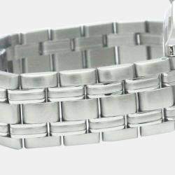 Pre Owned Omega Blue Stainless Steel Seamaster 2511.81 Quartz Men's Wristwatch 36 mm