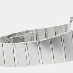 Pre Owned Omega Silver Stainless Steel Constellation 123.10.35.60.02.001 Quartz Men's Wristwatch 35 mm