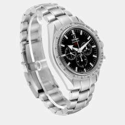 Omega Black Stainless Steel Speedmaster 321.10.42.50.01.001 Automatic Men's Wristwatch 42 mm